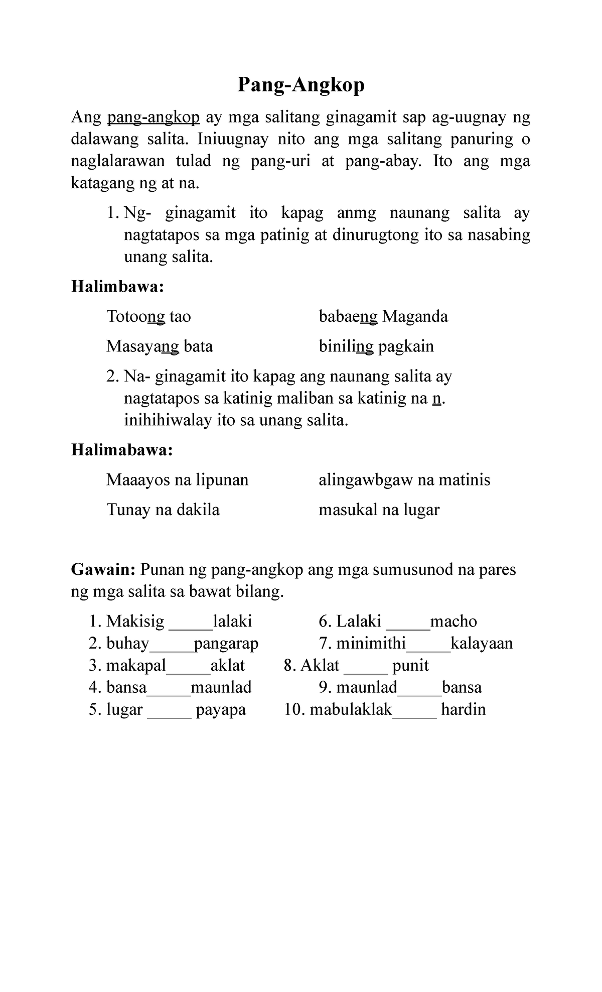Pangangkop sksks Medical Technology Studocu