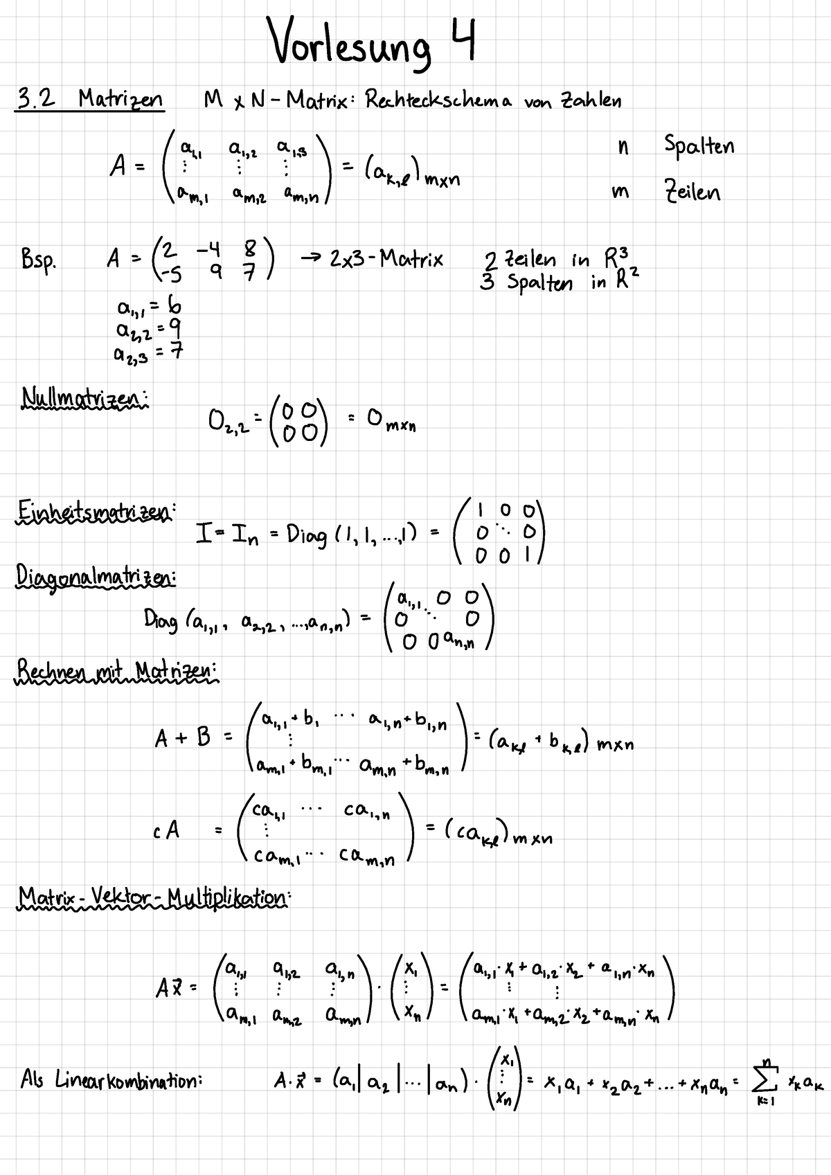 Mathe Woche 4 - INSTITUT F ̈UR ANGEWANDTE MATHEMATIK UND STATISTIK Prof ...