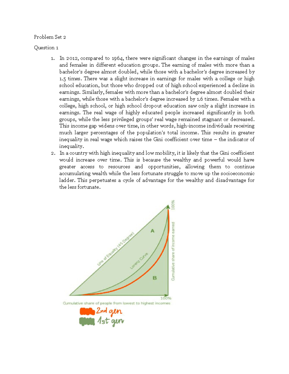 Problem Set 6 Principles Of Econ - Problem Set 2 Question 1 In 2012 ...