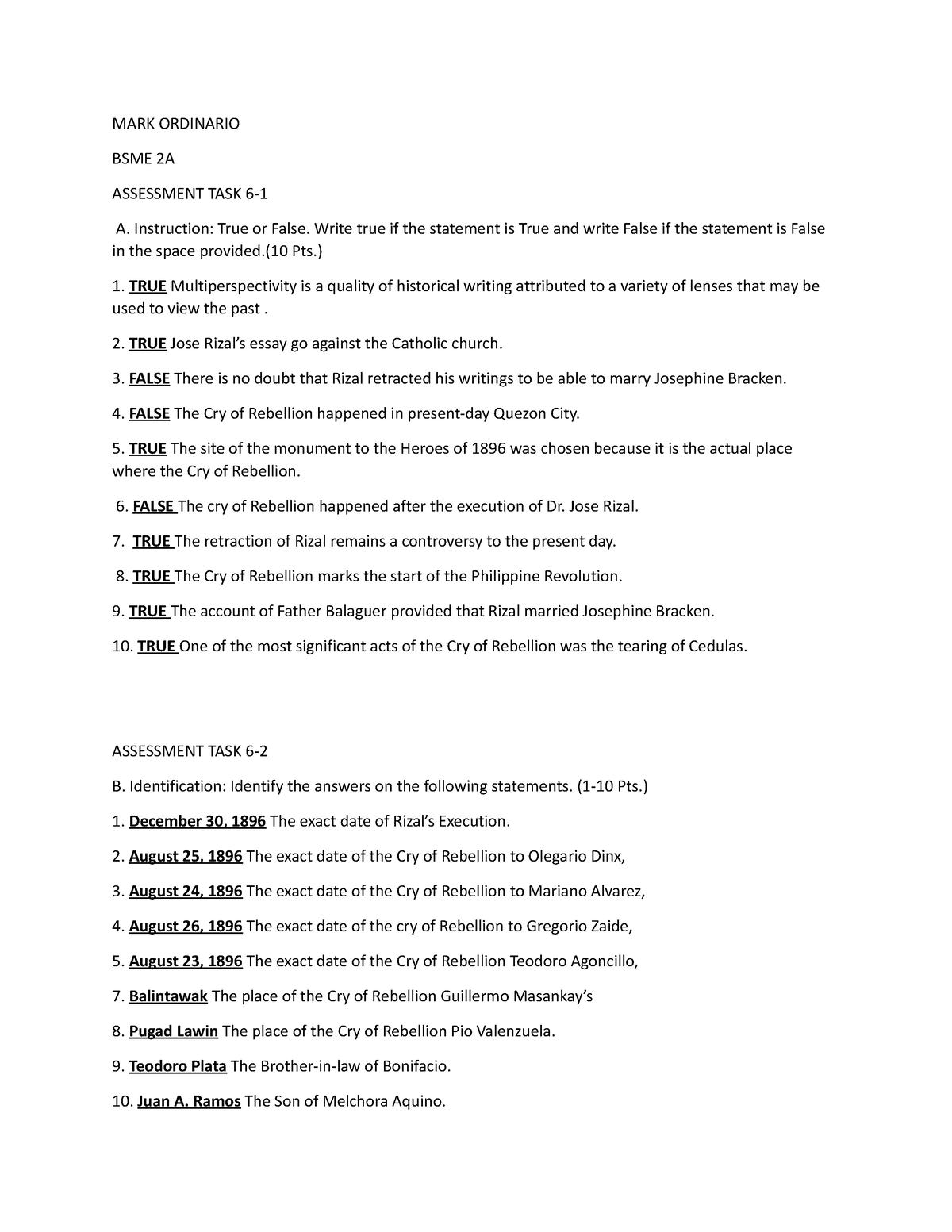 Ordinario, Mark C .ge 2 Module 6 At6 - Mark Ordinario Bsme 2a 