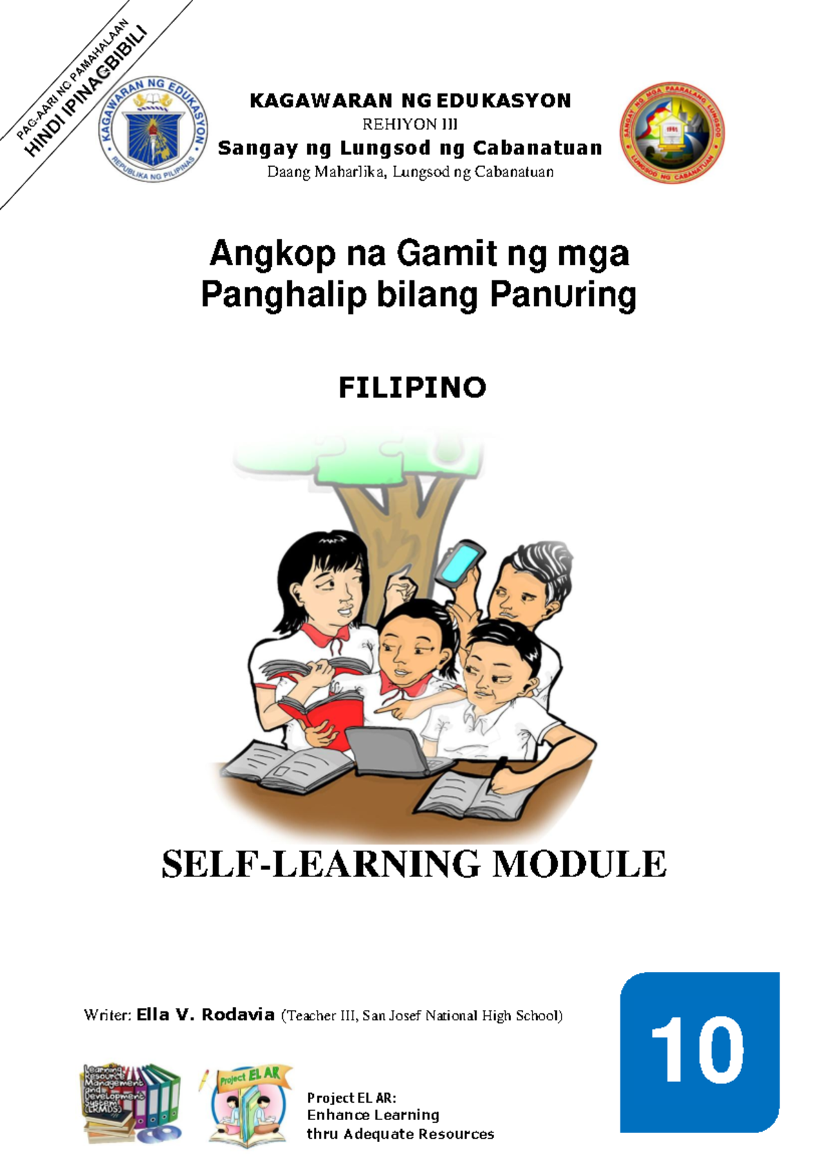 Filipino.G10.Q1 - Komunikasyon At Pananaliksik Sa Wika At Kulturang ...