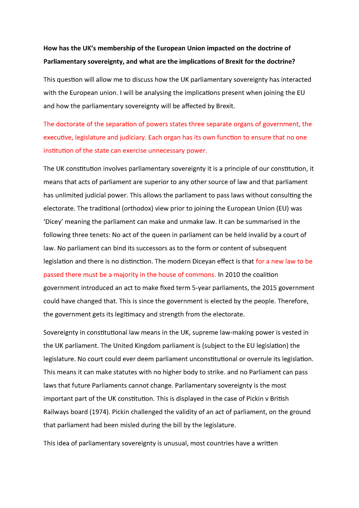 public law essay example