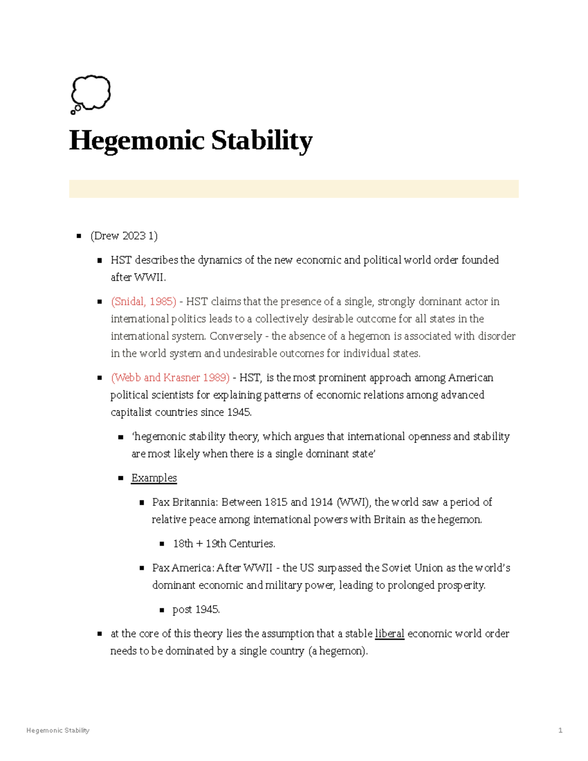 Theory behind Hegemonic Stability Theory - 💭 Hegemonic Stability (Drew ...