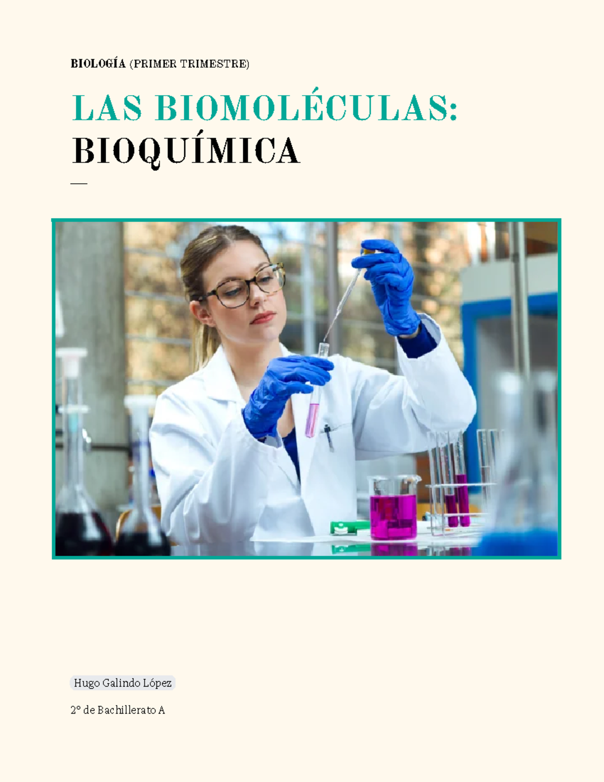 Apuntes Biología Bioquímica - BIOLOGÍA (PRIMER TRIMESTRE) LAS ...