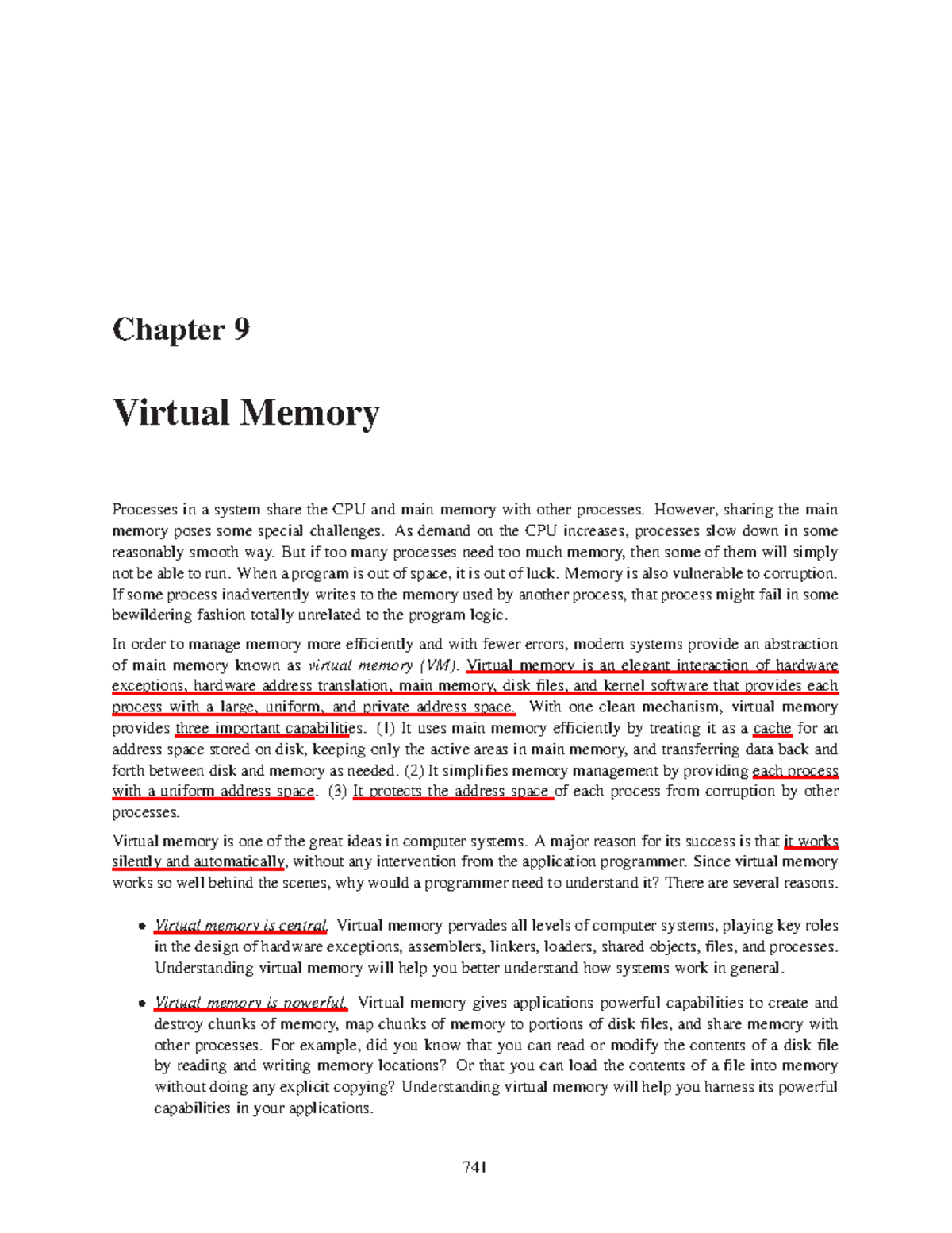 4. Virtual Memory - Chapter 9 Virtual Memory Processes in a system ...