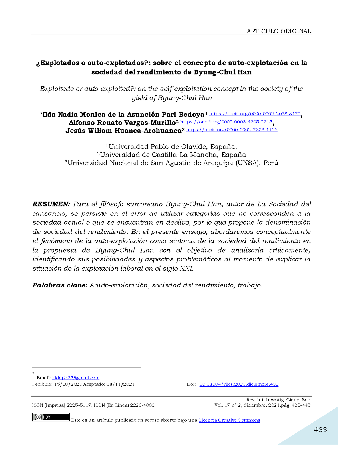 Retrieve - Psicoloia - ARTICULO ORIGINAL Rev. Int. Investig. Cienc. Soc ...