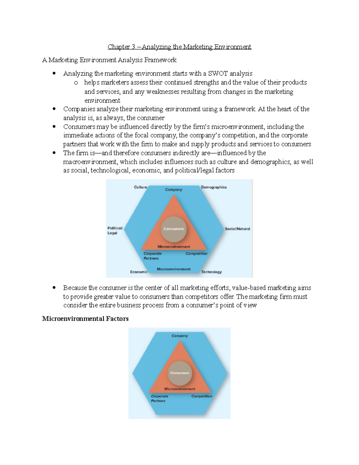 Chapter 3 – Analyzing the Marketing Environment - Chapter 3 – Analyzing ...