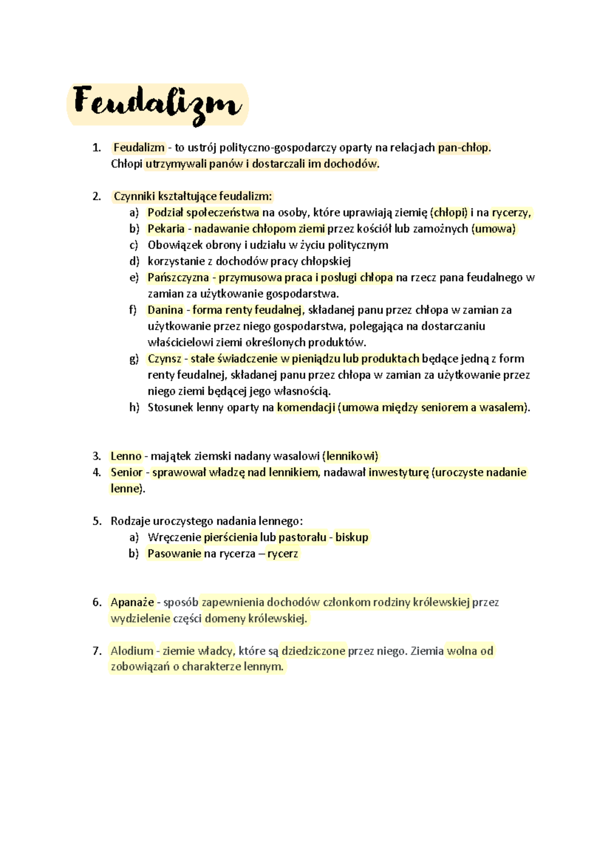 średniowiecze - Feudalizm Feudalizm - to ustrój polityczno-gospodarczy