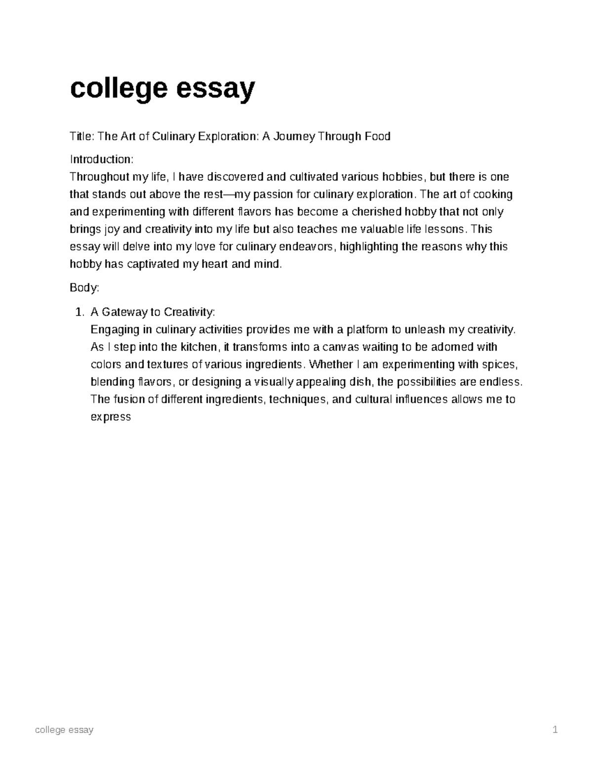 university of alabama honors essay