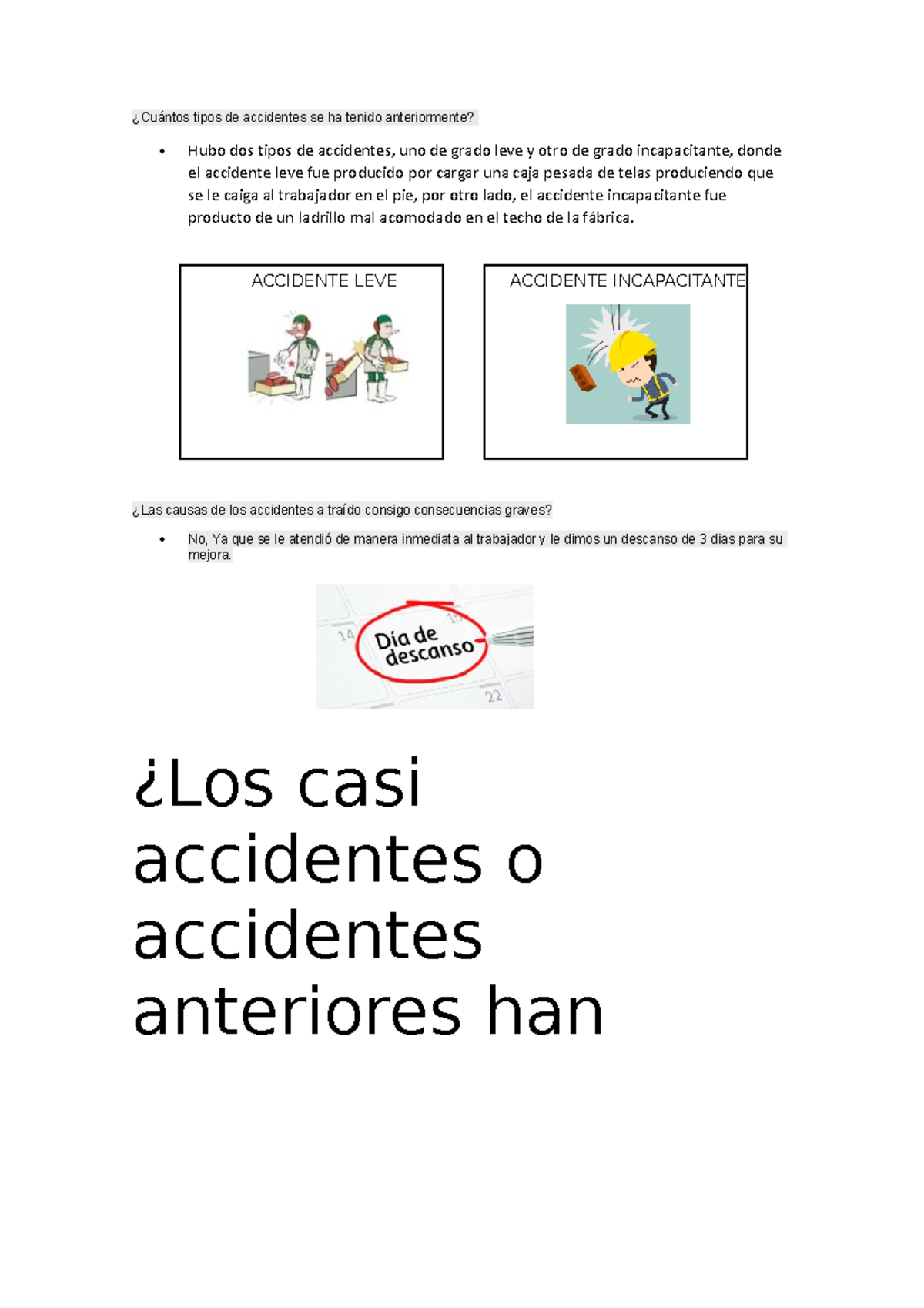 TR 1 - XDAA - ¿Cuántos Tipos De Accidentes Se Ha Tenido Anteriormente ...