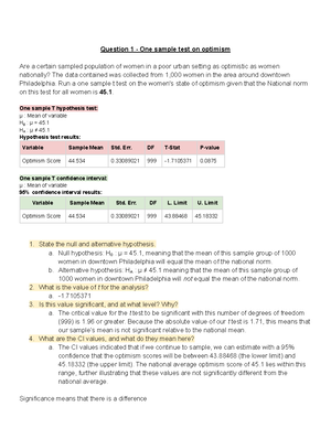 [Solved] Write A Few Sentences That Could Be Used To Report The Results ...