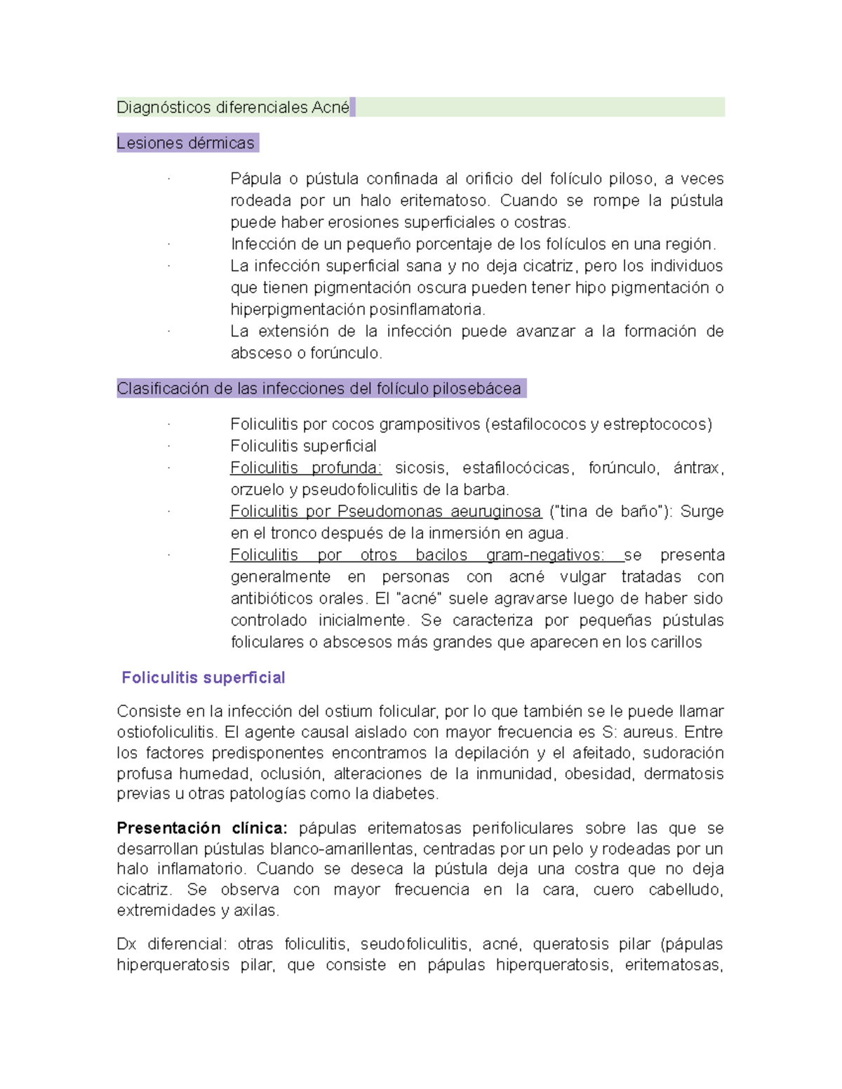 foliculitis persistente