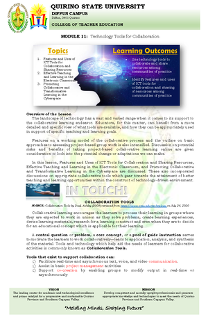 Information Sheet 7 TTL2 - VISION The leading center for academic and ...