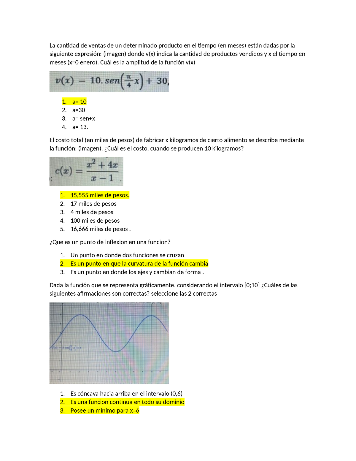 Preguntero Parcial 2 - La Cantidad De Ventas De Un Determinado Producto ...