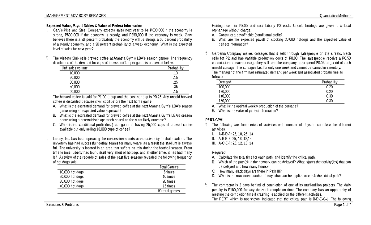 pdfcoffee-quantitative-techniques-expected-value-payoff-tables