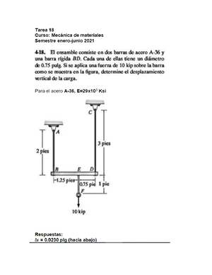 Ejercicios Resueltos De Mecánica De Materiales - Studocu