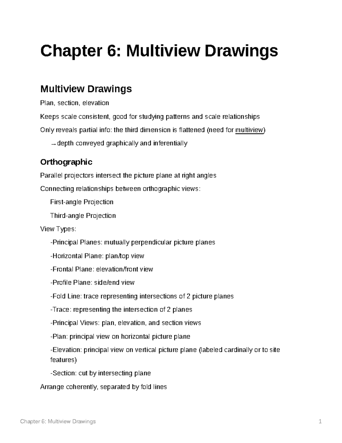 Chapter 6: Multiview Drawings - Studocu