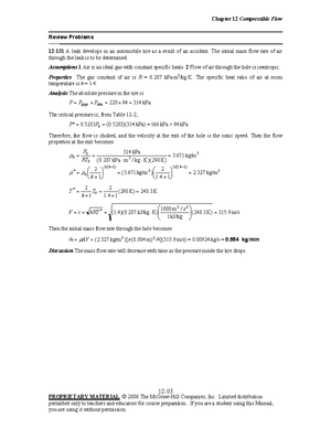 FM Sol Chap02-001 - fluid mechanics solutions - Chapter 2 PROPERTIES OF ...