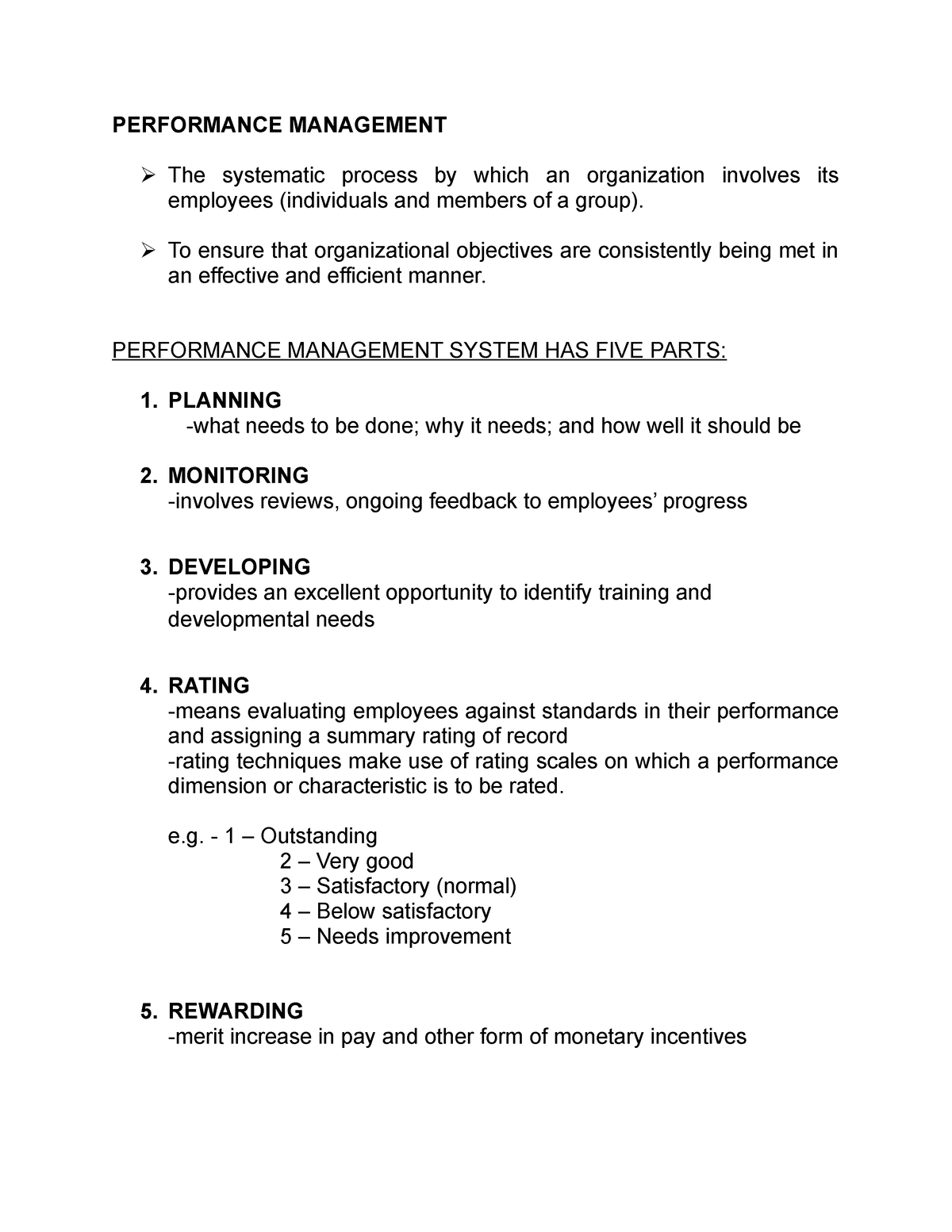 research thesis on performance management