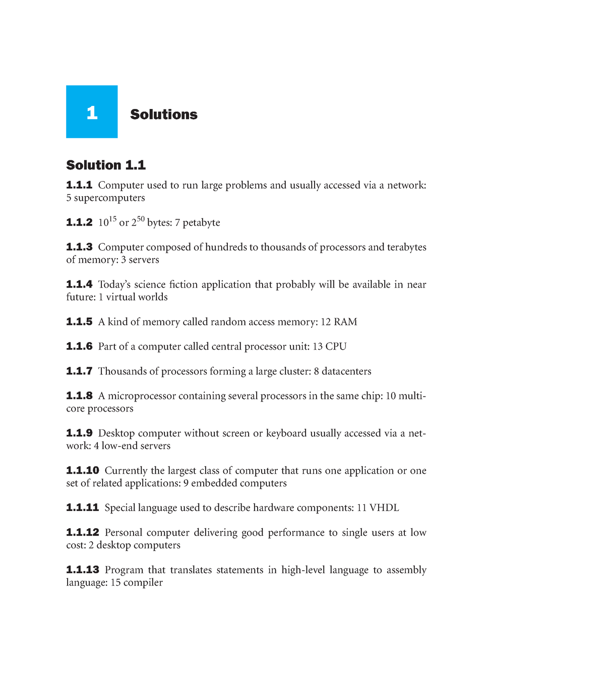 Solution Chapter - 1 Solutions Solution 1. 1.1 Computer Used To Run ...