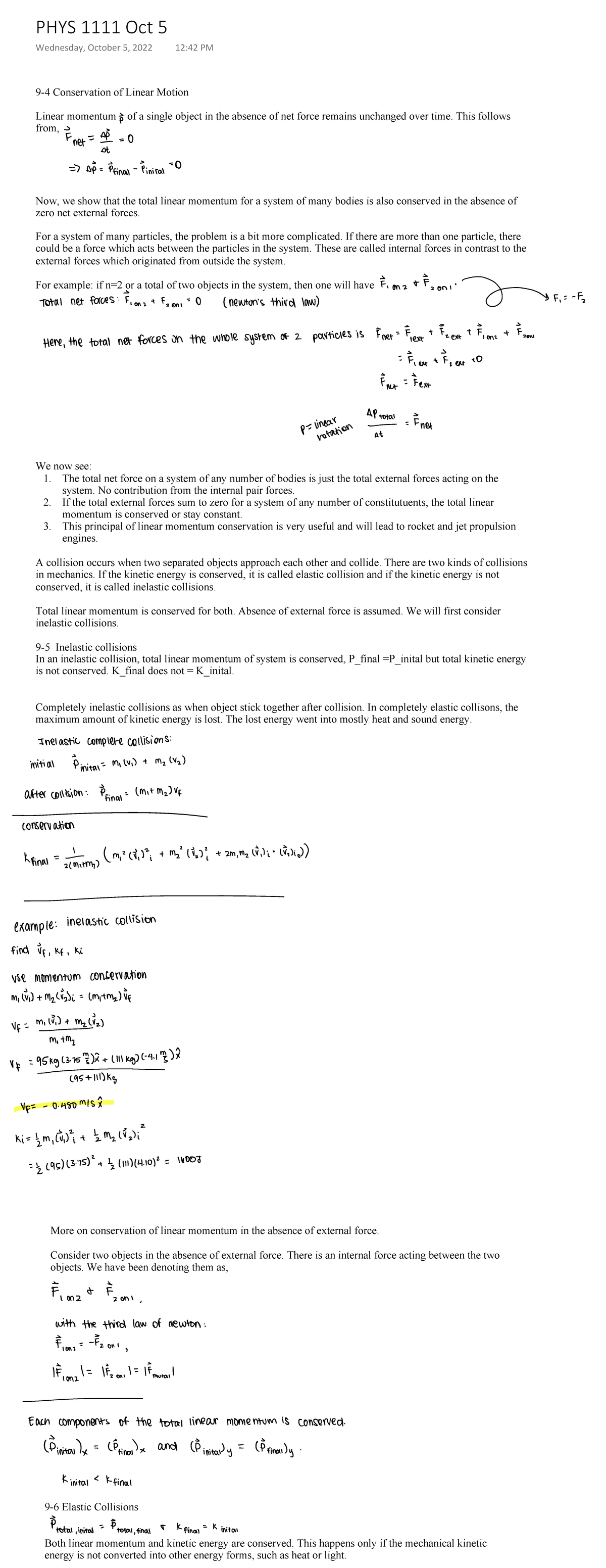 phys-1111-oct-5-kk-mon-9-4-conservation-of-linear-motion-linear