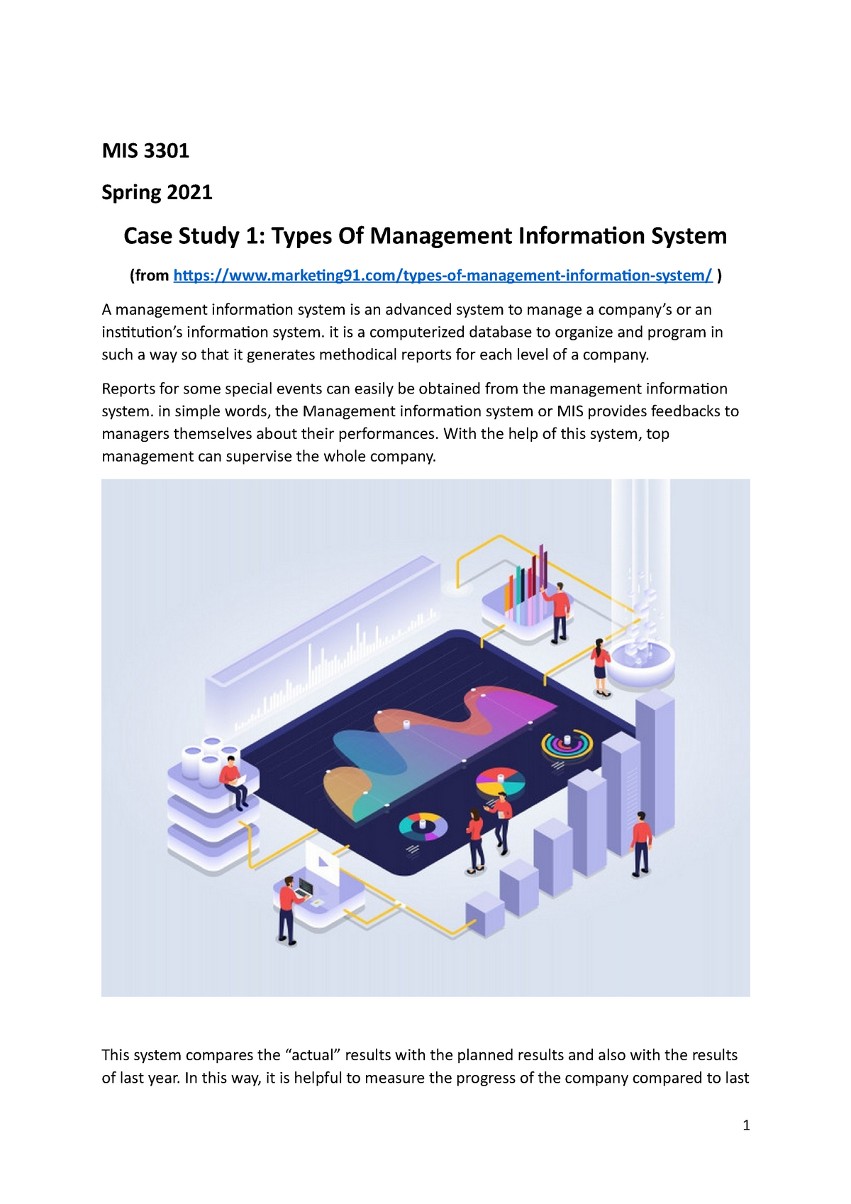 case study for information management system