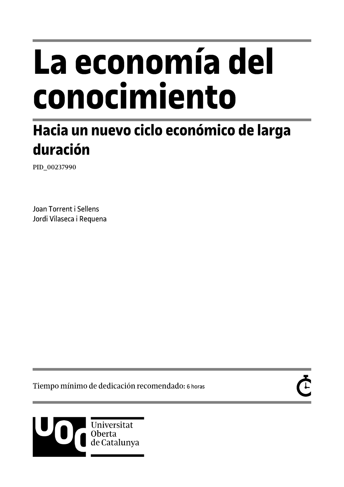 Módulo Didáctico 4 La Economía Del Conocimiento La Economía Del Conocimiento Hacia Un Nuevo 8236