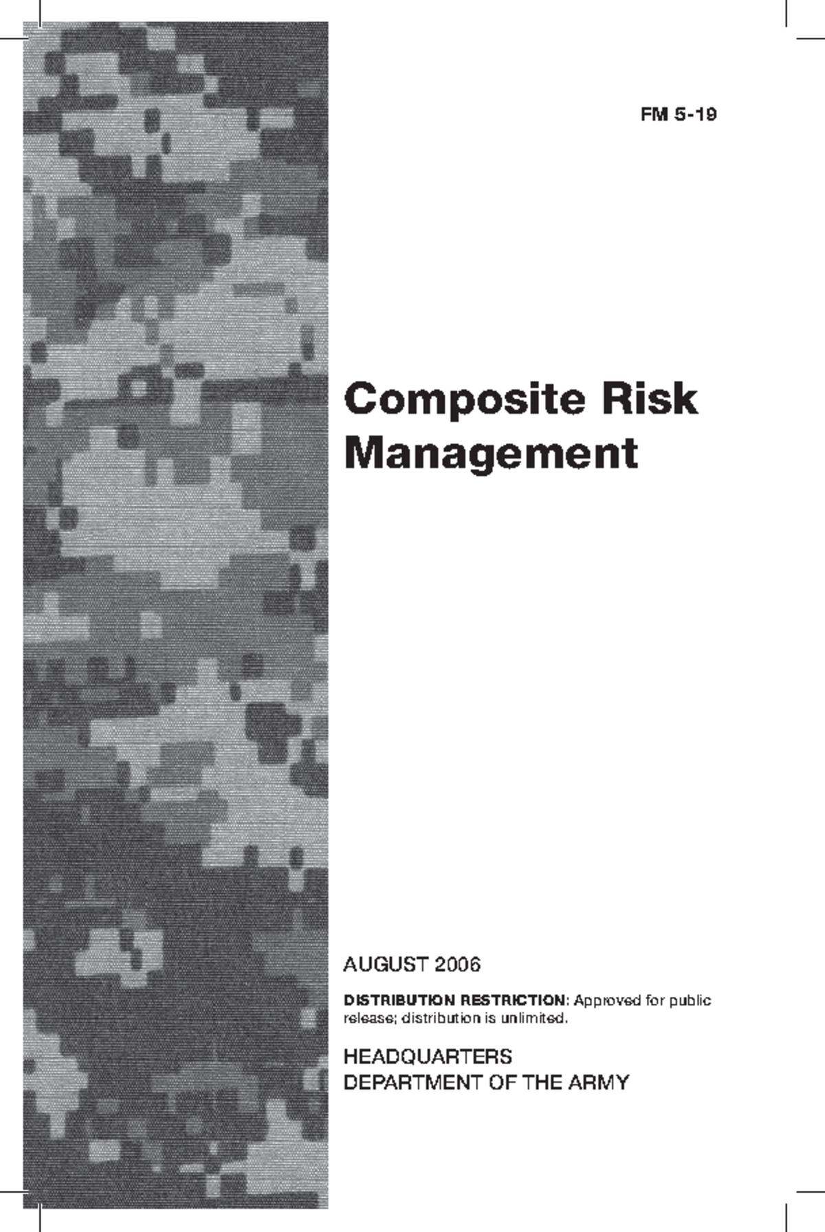 Composite risk management - Composite Risk Management AUGUST 2006 ...