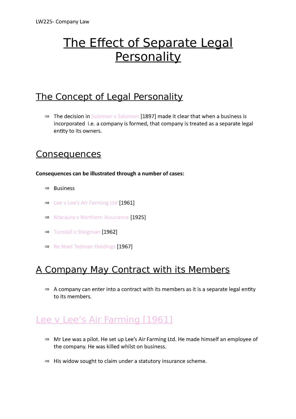 What Is Separate Legal Personality Uk