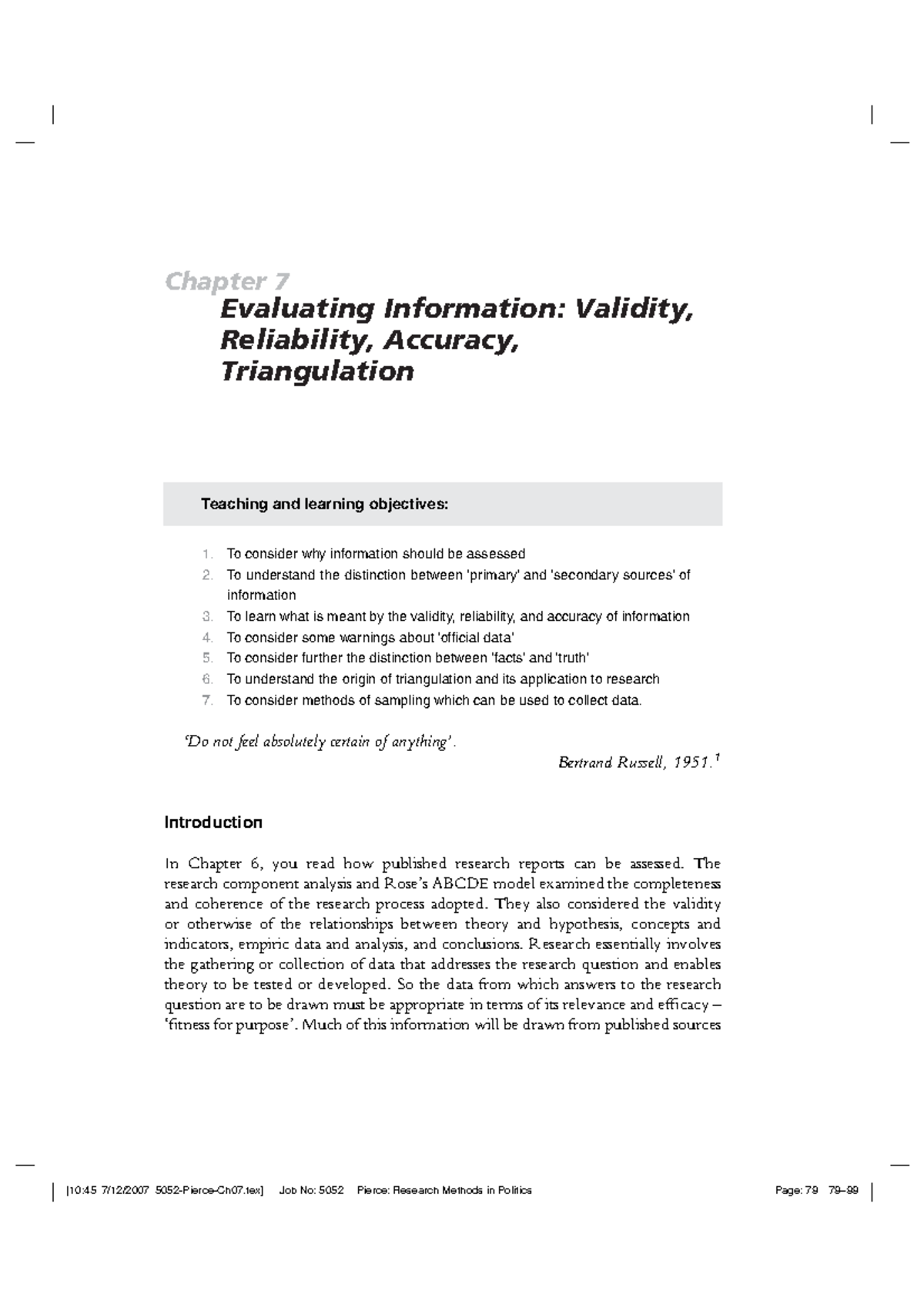 17810 5052 Pierce Ch07 good Chapter 7 Evaluating Information