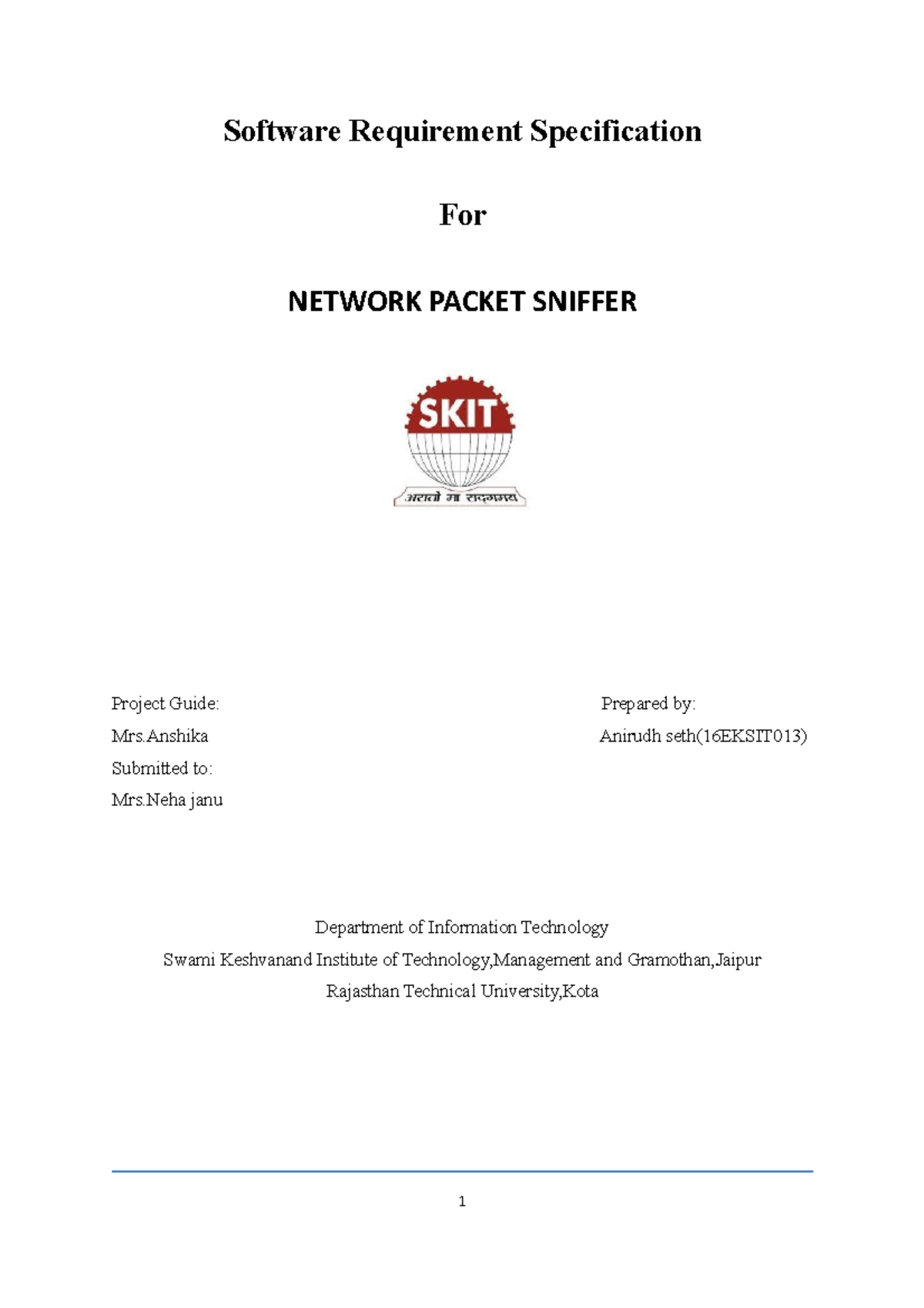 421011728srs1 its an srs Software Requirement Specification For