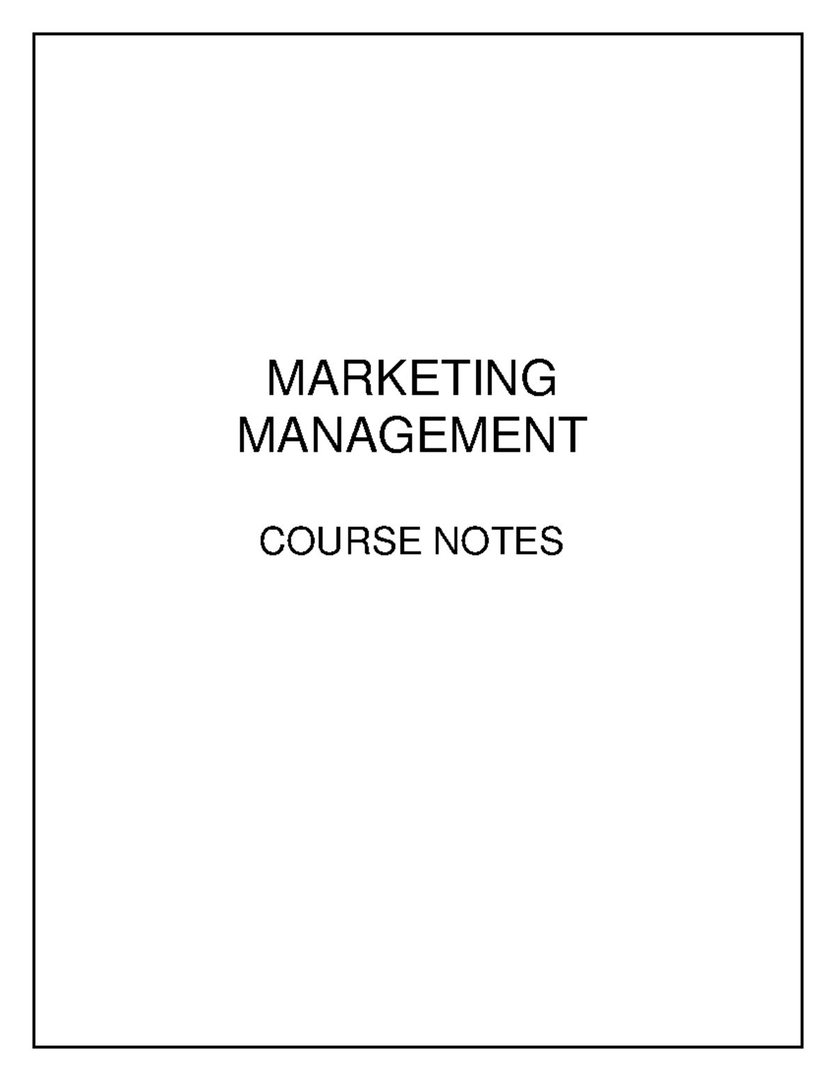 marketing-managemement-marketing-management-course-notes-marketing