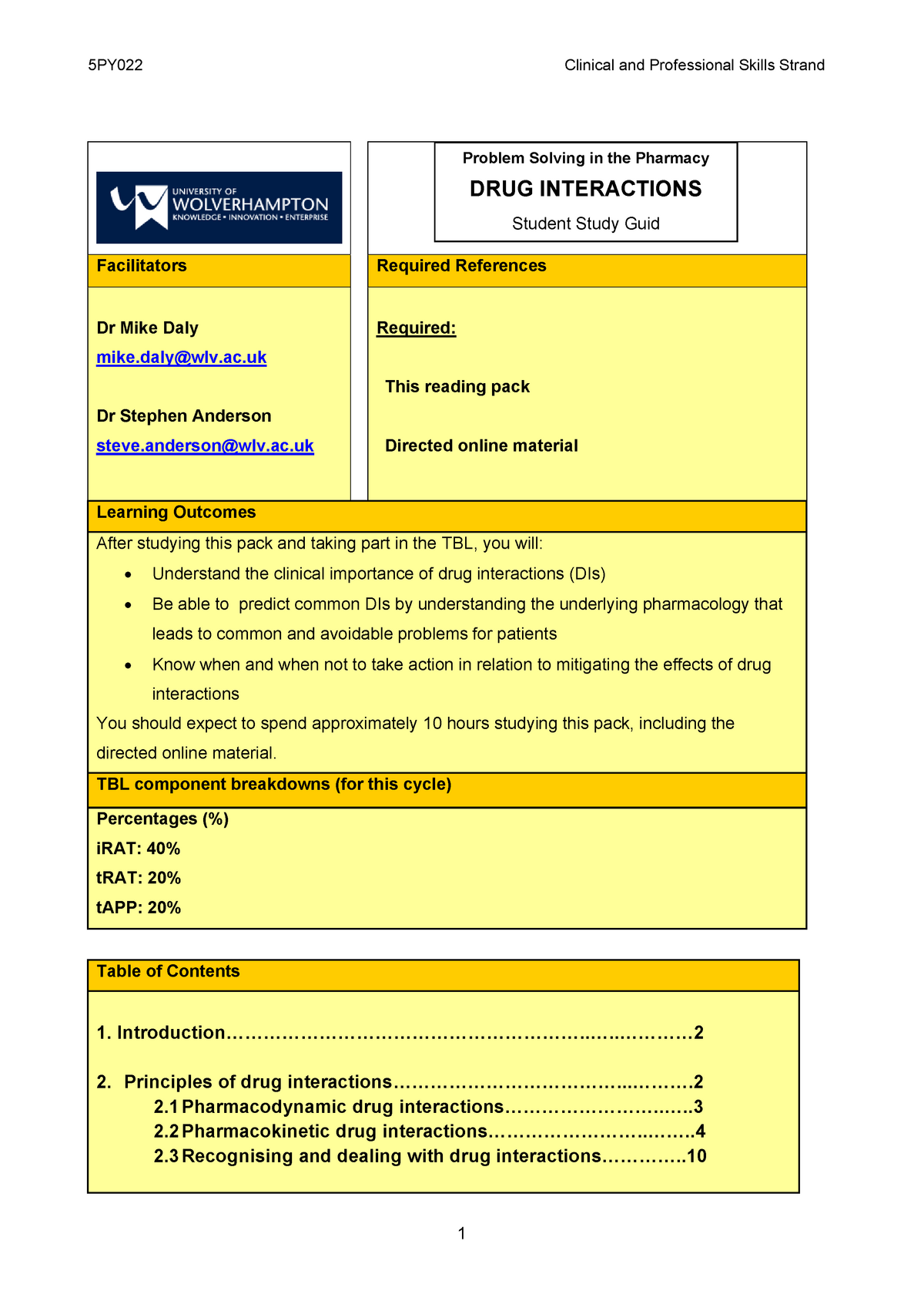 clinical problem solving skills in pharmacy