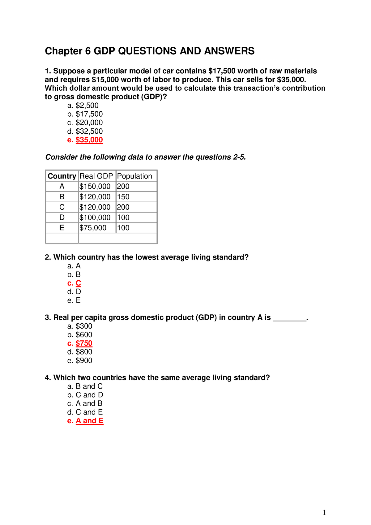 economics chapter 6 homework answers