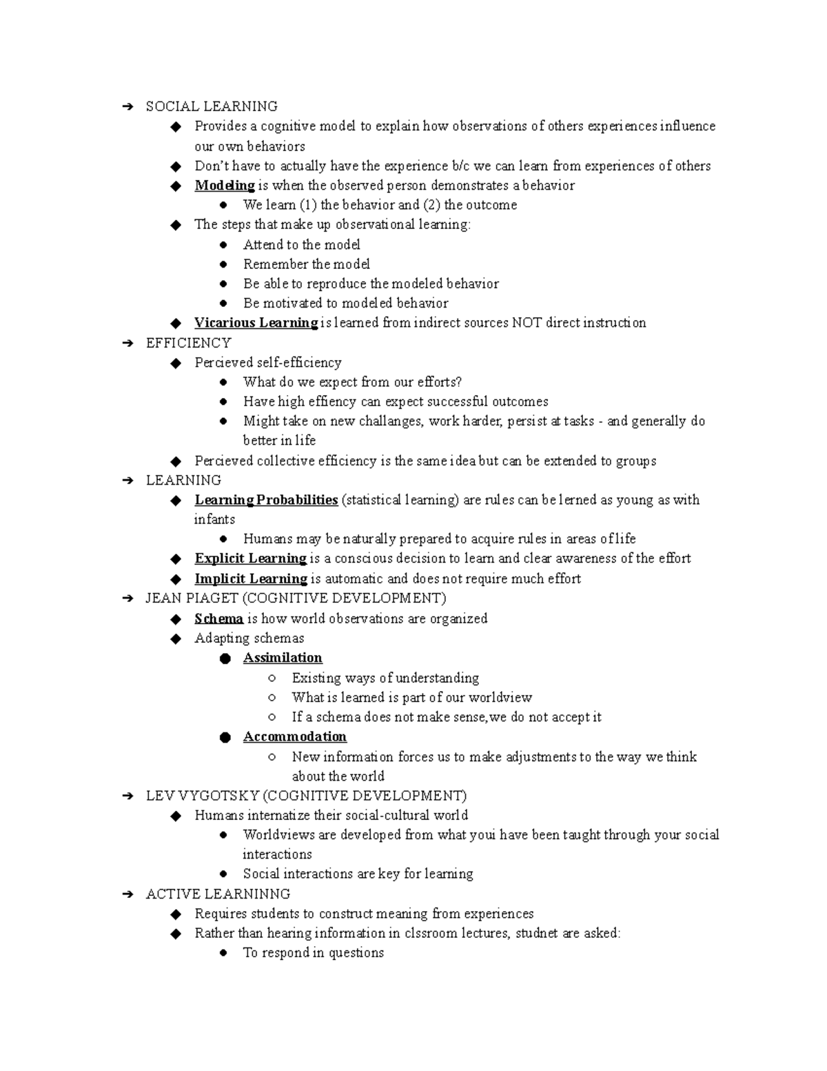 Human adjustment 2 - lecture from halfway through - SOCIAL LEARNING ...