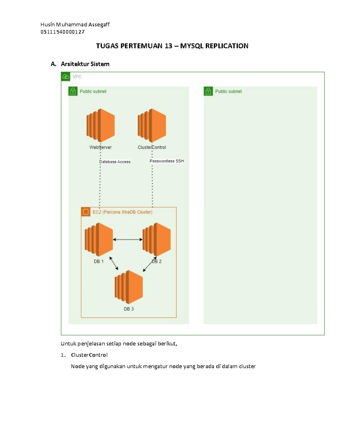 Tugas MySQL Replication - 05111940000127 TUGAS PERTEMUAN 13 – MYSQL ...