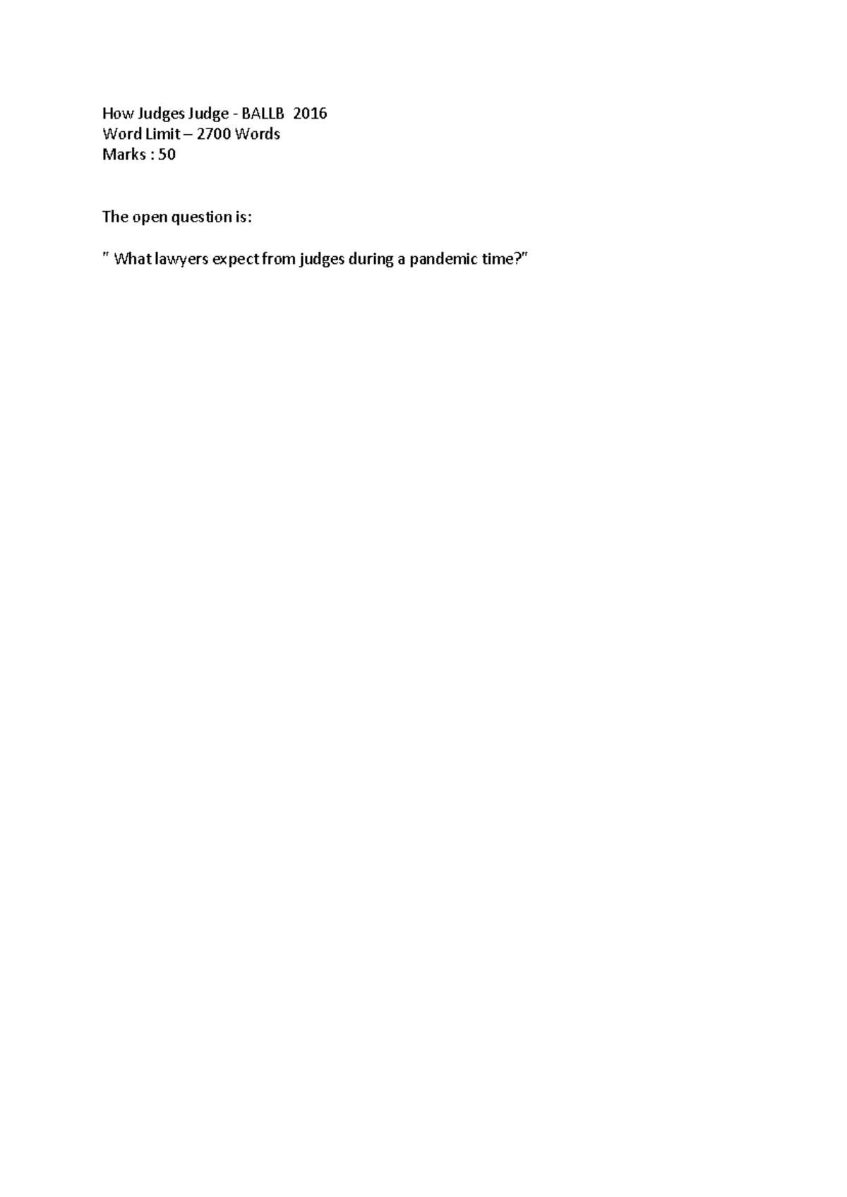 How Judges Judge - Question paper - Labour Laws- Latest Judgements and ...