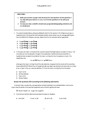 Regression Review - Solutions - ST 260 – Regression Review Conceptual ...