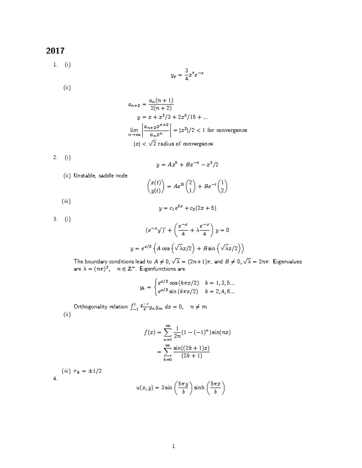 math2121-exam-answers-2017-to-2020-i-yp-3-4-x-4-e-x-ii-an-2-an