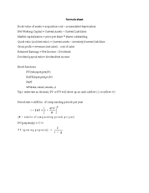 BUS177 Final Exam Study Guide - BUS1 177 International Business Finance ...