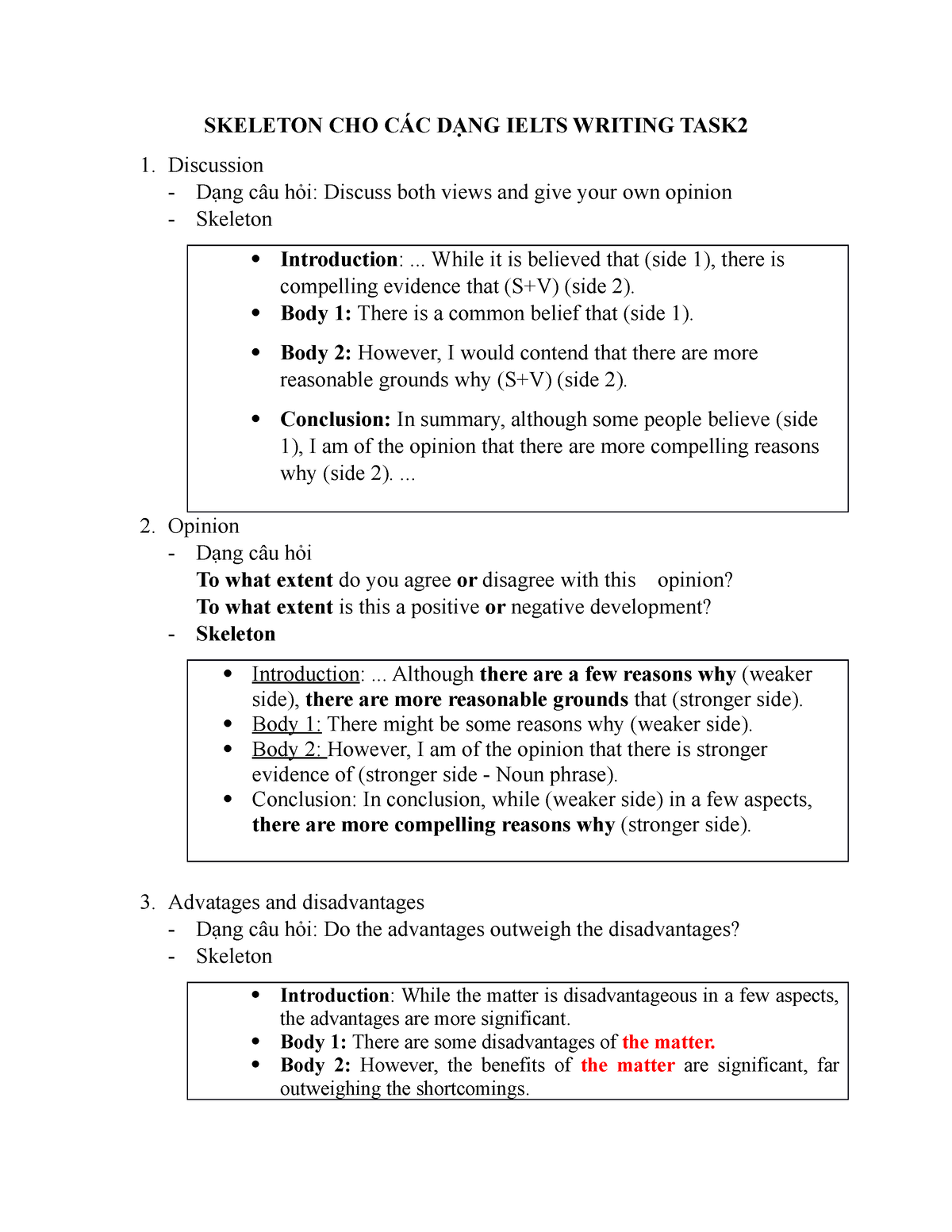 ielts essay skeleton