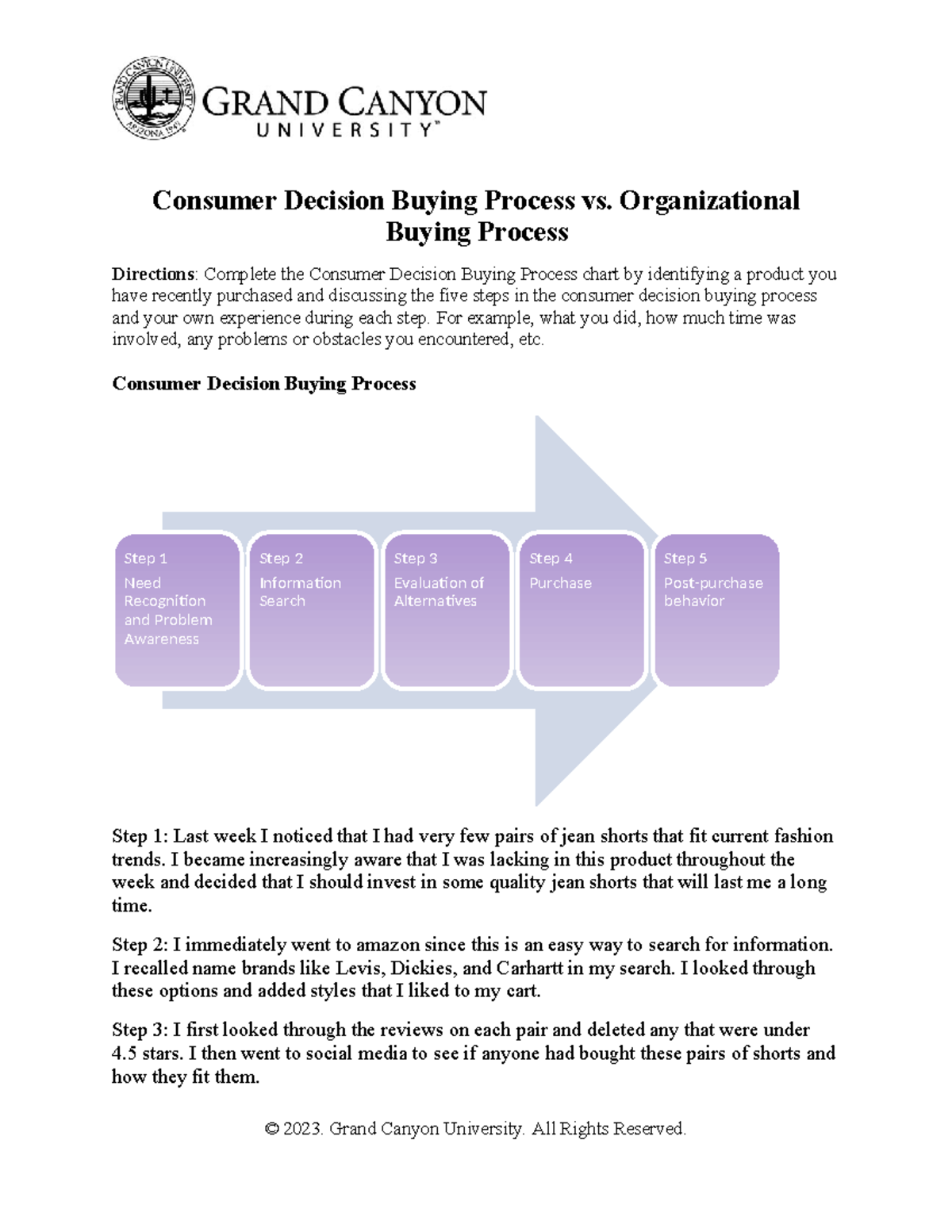 MKT315- Consumer Decision Buying Process Vs Organization Buying Process ...