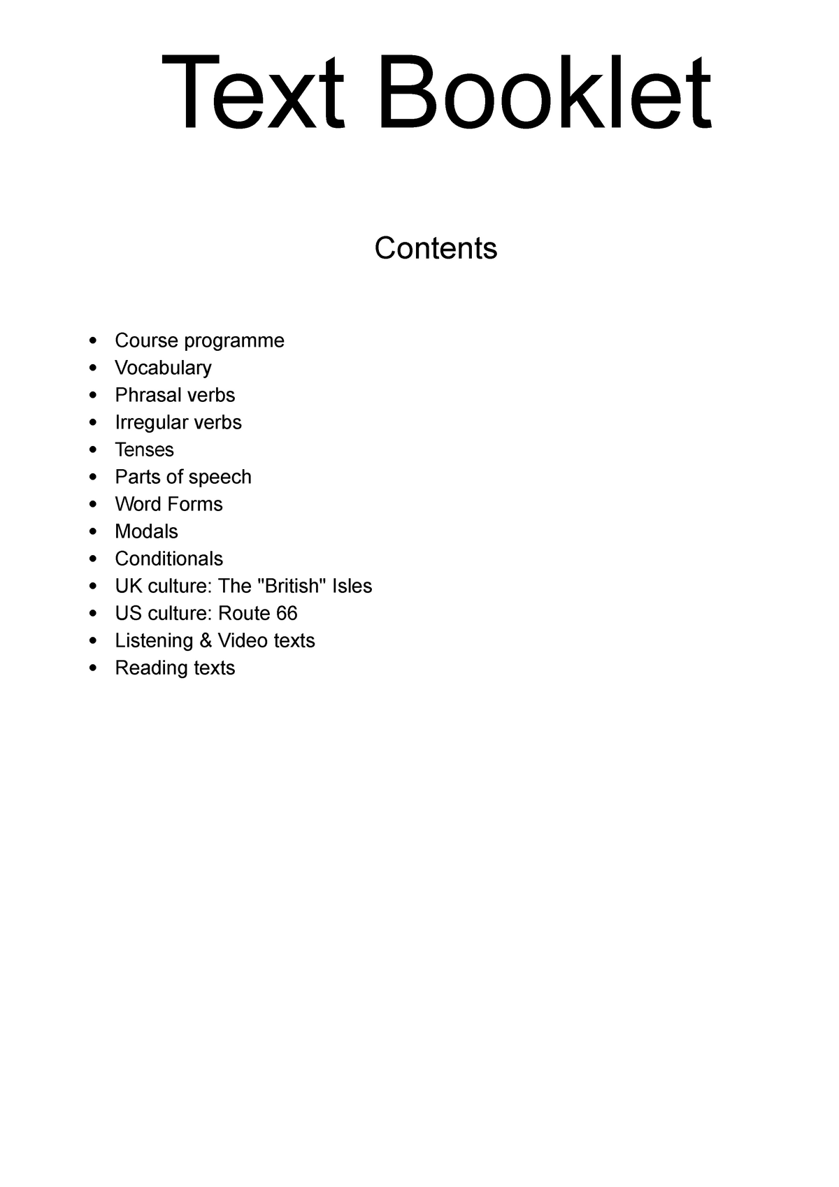 vocabulary-list-in-english-text-booklet-contents-course-programme