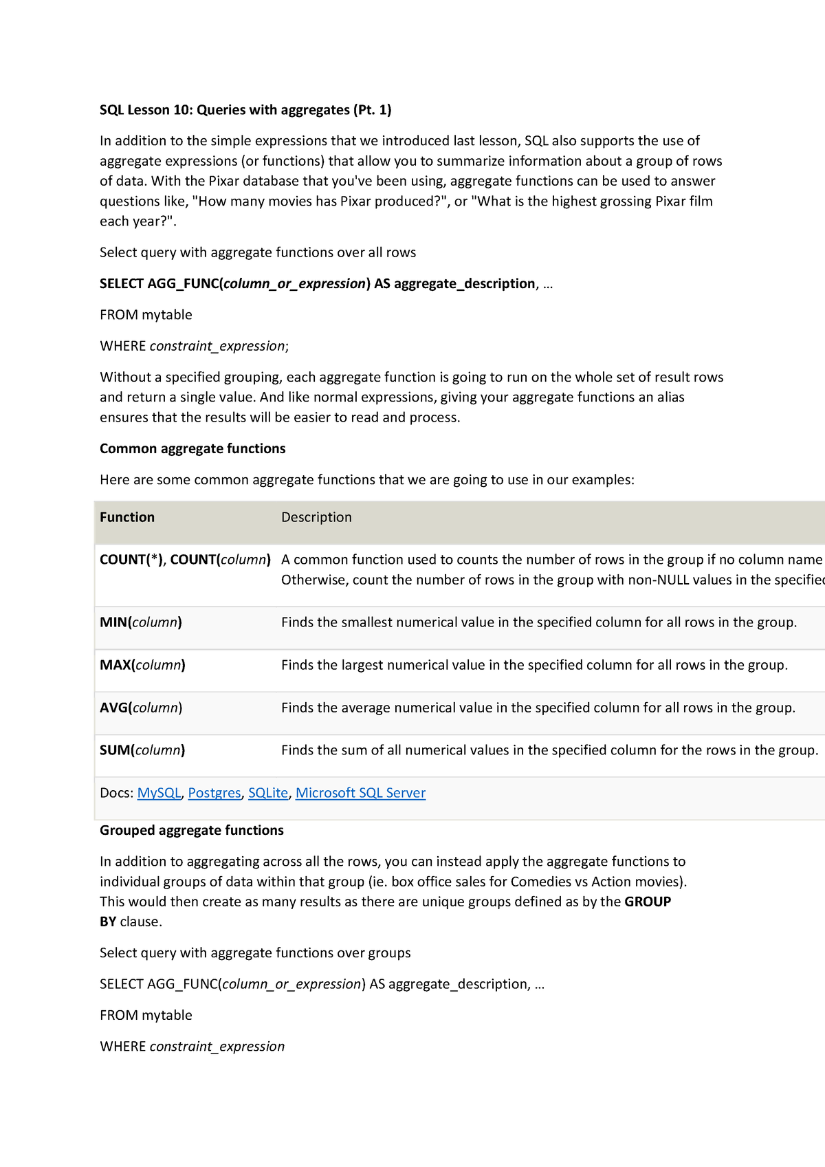 sql-lesson-10-basic-structure-of-sql-queries-sql-lesson-10-queries