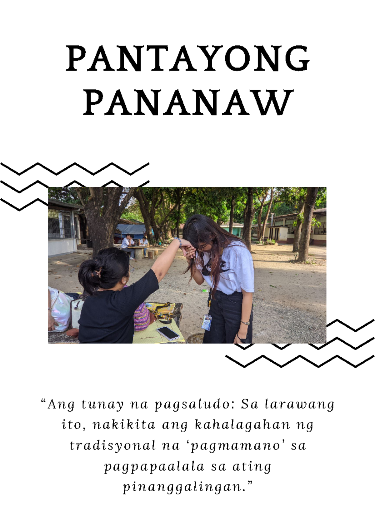 FMID - Acc Judah's dh Lawrence ks - PANTAYONG PANANAW “ A n g t u n a y ...