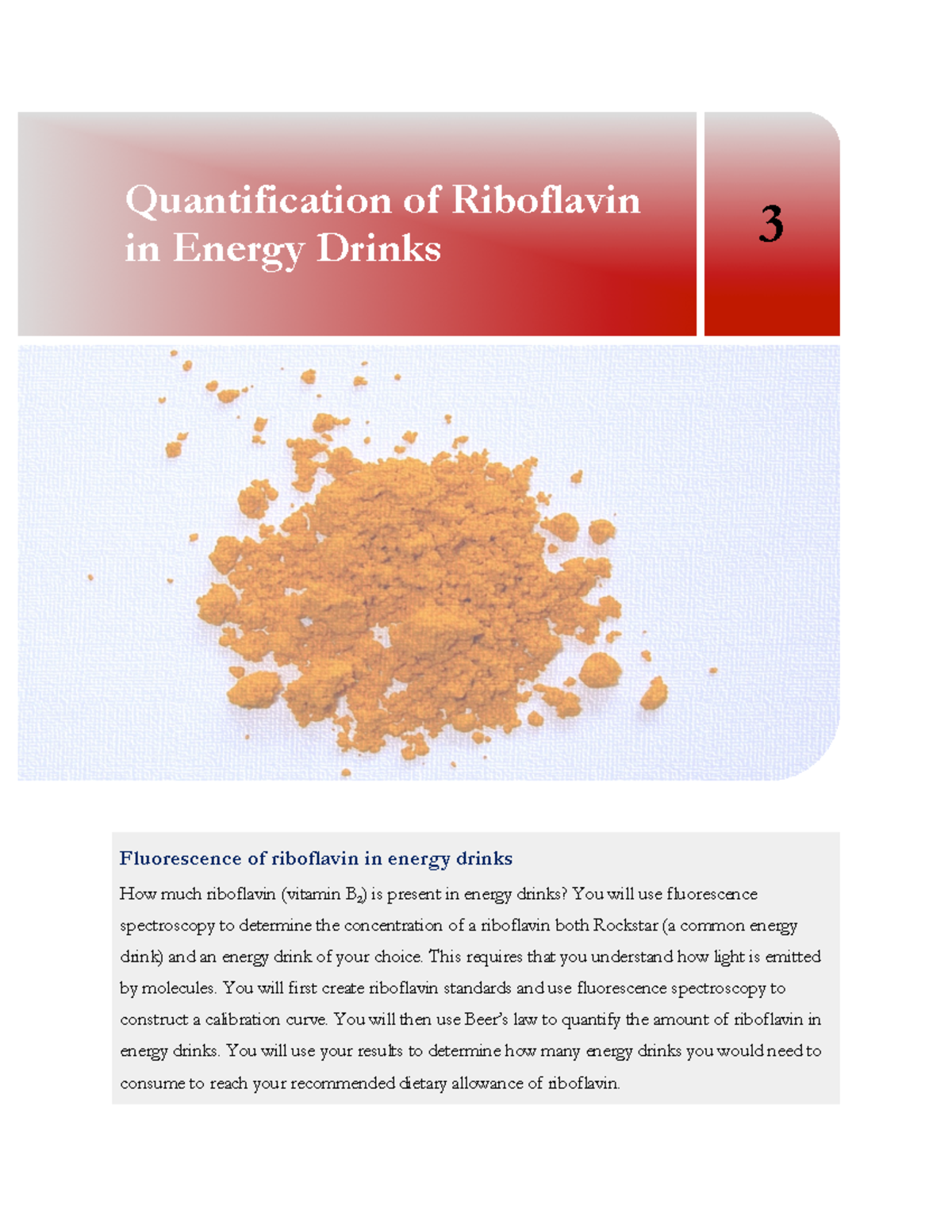 Stellar NetExp3 Fluor Riboflavin Fluorescence of riboflavin in