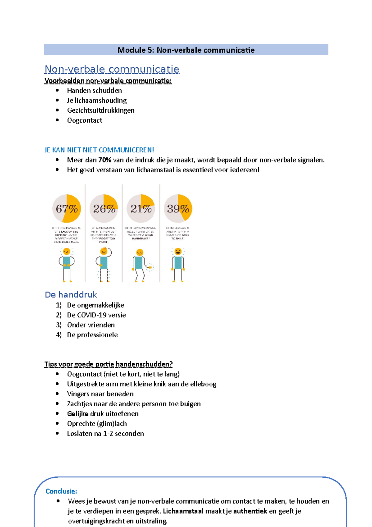 Samenvatting Non-verbale Communicatie - Module 5: Non-verbale ...