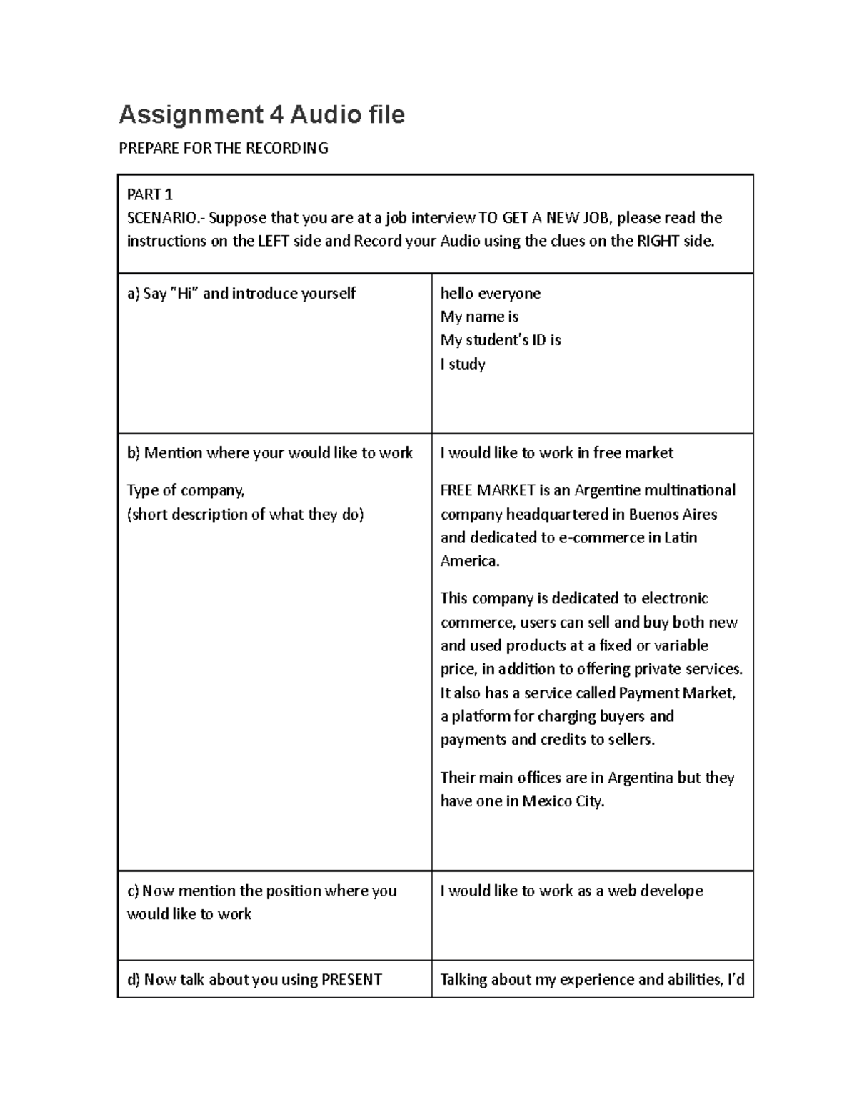 assignment 6 audio file uveg