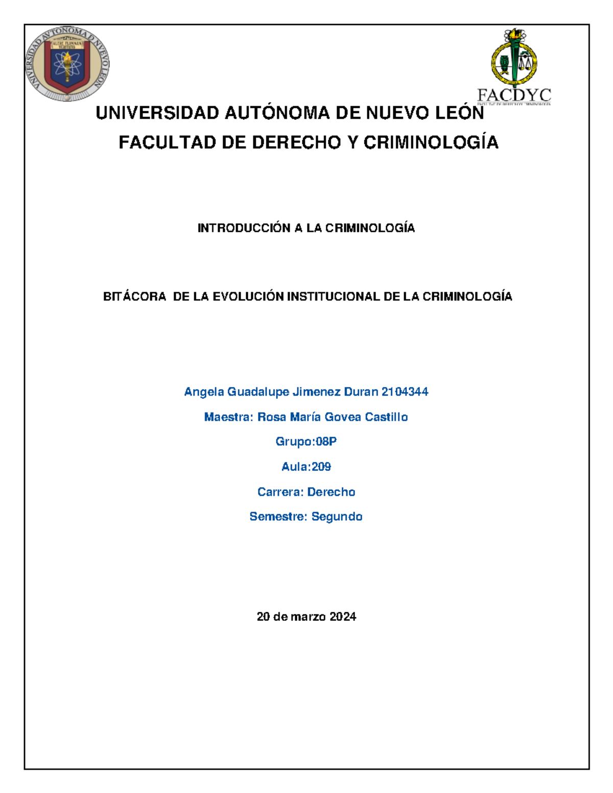 BITÁCORA AGJD - Resumen ciencias sociales - UNIVERSIDAD AUTÓNOMA DE ...
