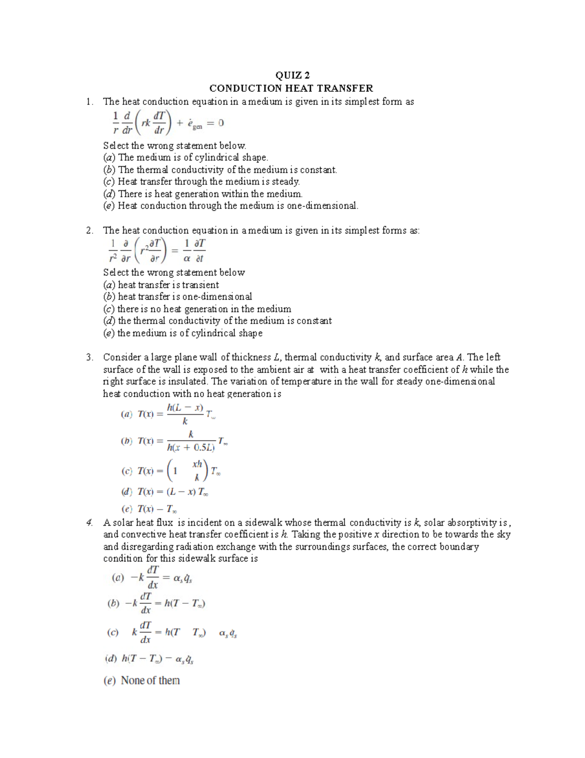 (questions only) ME 366 Online Regular QUIZ 2 2021 2022 - QUIZ 2 ...